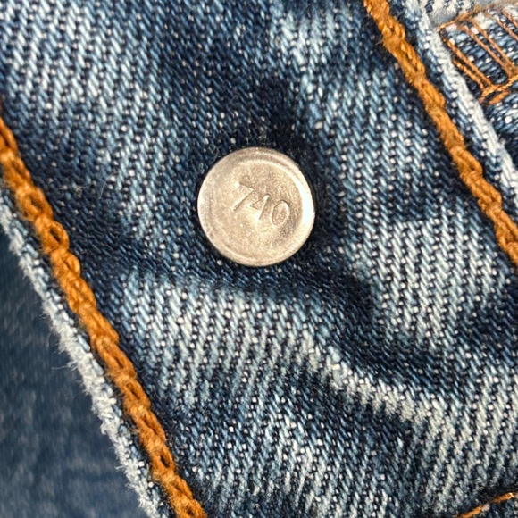 Levi's 501 Original Fit Jeans Men 36x28 Blue Button Fly Straight Leg - Picture 14 of 16